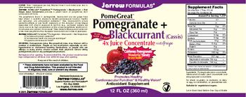 Jarrow Formulas PomeGreat Pomegranate + Blackcurrant - antioxidant supplement