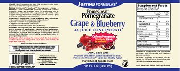 Jarrow Formulas PomeGreat Pomegranate Grape & Blueberry - polyphenol supplement