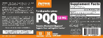 Jarrow Formulas PQQ 10 mg - supplement