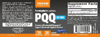 Jarrow Formulas PQQ 20 mg - supplement