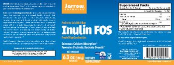 Jarrow Formulas Prebiotic Soluble Fiber Inulin Fos - supplement