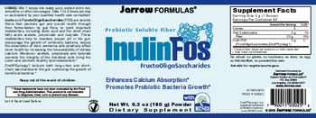 Jarrow Formulas Prebiotic Soluble Fiber InulinFos - supplement