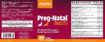 Jarrow Formulas Preg-Natal Tablets - supplement