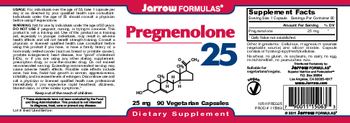 Jarrow Formulas Pregnenolone 25 - supplement