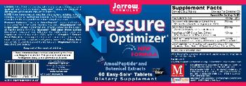 Jarrow Formulas Pressure Optimizer - supplement
