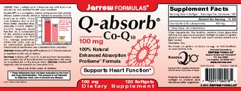 Jarrow Formulas Q-absorb 100 mg - supplement