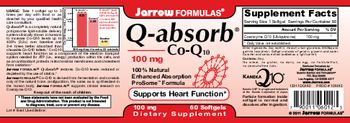 Jarrow Formulas Q-absorb 100 mg - supplement