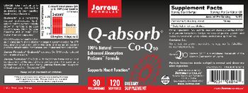 Jarrow Formulas Q-absorb 30 mg - supplement