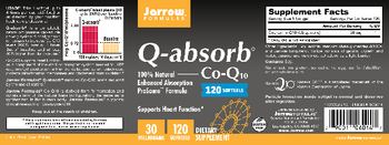 Jarrow Formulas Q-absorb 30 mg - supplement