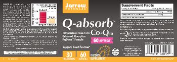 Jarrow Formulas Q-absorb 30 mg - supplement