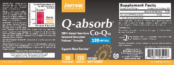 Jarrow Formulas Q-absorb 30 mg - supplement