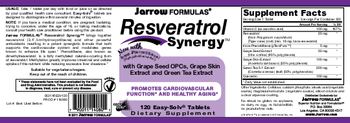 Jarrow Formulas Resveratrol Synergy - supplement