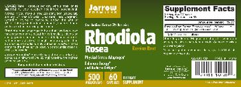 Jarrow Formulas Rhodiola Rosea 500 mg - supplement