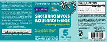 Jarrow Formulas Saccharomyces Boulardii+MOS - probiotic supplement