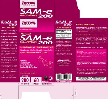 Jarrow Formulas SAM-e 200 mg - supplement