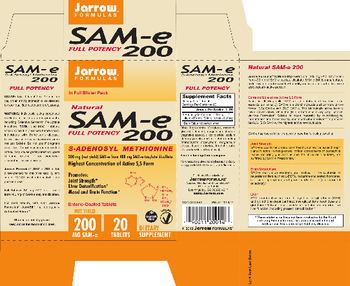 Jarrow Formulas SAM-e 200 mg - supplement