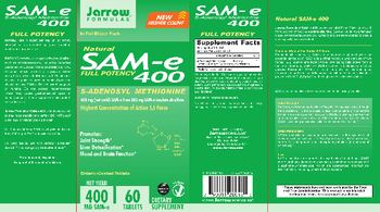 Jarrow Formulas SAM-e 400 - supplement