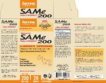 Jarrow Formulas SAMe 200 mg - supplement