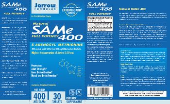 Jarrow Formulas SAMe 400 - supplement
