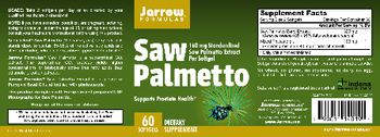 Jarrow Formulas Saw Palmetto - supplement