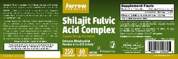 Jarrow Formulas Shilajit Fulvic Acid Complex 250 mg - supplement