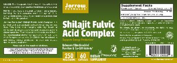 Jarrow Formulas Shilajit Fulvic Acid Complex - supplement