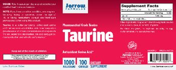 Jarrow Formulas Taurine 1000 mg - supplement