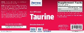 Jarrow Formulas Taurine 1000 mg - supplement