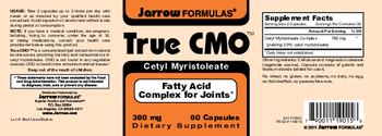 Jarrow Formulas True CMO - supplement