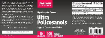 Jarrow Formulas Ultra Policosanols 10 mg - supplement
