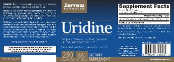 Jarrow Formulas Uridine 250 mg - supplement