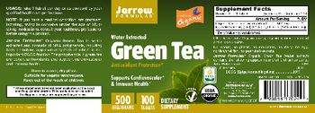 Jarrow Formulas Water Extracted Green Tea - supplement