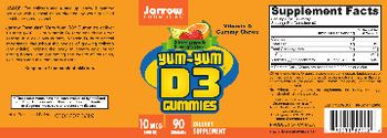 Jarrow Formulas Yum-Yum D3 Gummies 10 mcg (400 IU) - supplement