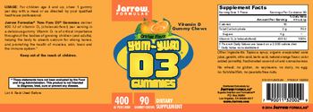 Jarrow Formulas Yum-Yum D3 Gummies Orange Flavor - supplement