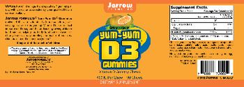 Jarrow Formulas Yum-Yum D3 Gummies Orange Flavor - supplement