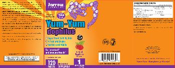 Jarrow Formulas Yum-Yum dophilus Natural Raspberry Flavor! - probiotic supplement