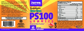 Jarrow Formulas Yum-Yum PS100 Gummies Strawberry Flavor - supplement