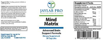 JayLab Pro Mind Matrix - supplement