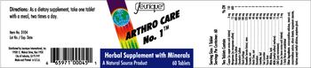 Jeunique Arthro Care No. 1 - herbal supplement with minerals