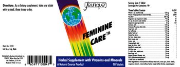Jeunique Feminine Care - herbal supplement with vitamins and minerals