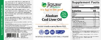 Jigsaw Health Alaskan Cod Liver Oil - nutritional supplement