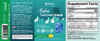 Jigsaw Health Alaskan Cod Liver Oil Natural Lemon Flavor - nutritional supplement