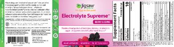 Jigsaw Health Electrolyte Supreme Berry-Licious - supplement