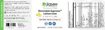 Jigsaw Health Electrolyte Supreme Lemon Lime - supplement