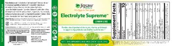 Jigsaw Health Electrolyte Supreme Lemon-Lime - nutritional supplement