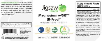Jigsaw Health Magnesium W/SRT B-Free - supplement