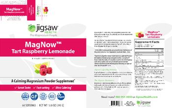 Jigsaw Health MagNow Tart Raspberry Lemonade - supplement