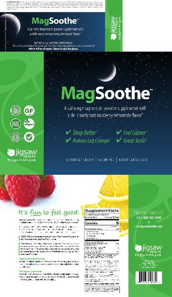 Jigsaw Health MagSoothe - supplement