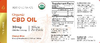 Joy Organics Organic CBD Oil 30 mg Orange Bliss - supplement