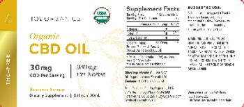 Joy Organics Organic CBD Oil 30 mg Summer Lemon - supplement